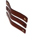 thumbnail image 4 of Tiradores de cuero para muebles - 3 piezas - 13,5 x 2,5 cm - Tirador para muebles, tirador de puerta para cocina, baño, armarios, tocador, madera negra Rojo Verde Cocina, Decoración y Otros, 4 of 5