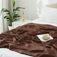 thumbnail image 2 of Carriediosa 100% Cotton Muslin Throw Blanket Gauze Blankets for Adults Soft Throws for Bed and Couch, 50" x 70" Dark Brown, 2 of 6