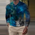 thumbnail image 2 of Tops para hombre Camisas Blusas Elegantes Camisas casuales de manga larga Moda Cuello vuelto Camiseta Otoño Impresión Sweartshirt Odeerbi ODB-5, 2 of 5