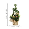 thumbnail image 3 of Mini Christmas Tree Assortment,Small Artificial Tabletop Christmas Trees Pre-Decorated,Holiday Desktop Decor for Home & Office(A), 3 of 7