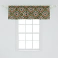 thumbnail image 2 of Ambesonne Paisley Window Valance, Moroccan Wave, 42" x 18", Brown Green and Yellow, 2 of 3