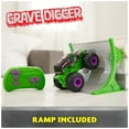 thumbnail image 4 of Monster Jam, Official Grave Digger Remote Control Monster Truck with Ramp, Small 1:64 Scale RC Cars Kids Toys for Boys and Girls Ages 3 4 5 6 and up, 4 of 5