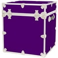 thumbnail image 2 of Rhino Trunk & Case Cube Leather Embossed Vinyl Trunk, College, Home & Storage 18"x18"x20" (Purple), 2 of 5
