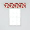 thumbnail image 2 of Ambesonne Poppy Flower Window Valance, Spring Garden Art, 54" X 12", Mint Green Beige, 2 of 3