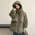 thumbnail image 7 of AHTJRT Puffer Jackets for Boys Girls Zip-Up Hooded Outerwear with Pockets Warm Heavyweight Puffy Coats Fashion Colorblock Outerwear Green 9-10 Years, 7 of 7