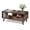Walnut, variant on Rectangle Coffee Table with Drawer & Storage Shelf, Modern Center Table for Living Room,Natural
