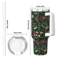 thumbnail image 4 of Uemuo Mexican Flower 1 Print 40oz Ice Bully With Handle And Straw Stainless Steel Vacuum Insulated Cup And 2 In 1 Straw Lid Insulated Travel Tumbler, 4 of 8