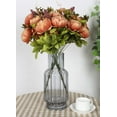 thumbnail image 6 of Visland Artificial Flowers Silk Plastic Fake Peony Flower Vintage Peonies Bouquet DIY Wreath for Home Wedding Centerpieces Decor, 6 of 6