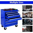 thumbnail image 4 of DSstyles Tool Chests, 7-Drawer Rolling Tool Storage Cabinet with Detachable Tray, Multi-Functional Handles, Adjustable Shelves, Secure Locking System, Heavy-Duty Wheels, Ideal for Garage, Workshop, 4 of 6