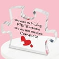 thumbnail image 6 of CoreLiving Personalized I Love You Gift Heart Acrylic Puzzle Home Decor Romantic Valentine's Day Wedding Anniversary Present for Couples, 6 of 9