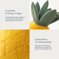thumbnail image 3 of Soft Pineapple Shaped Throw Pillow, Fruit Themed Shaped Cushions, Decorative Shaped Cushion for Couch, 9.5" x 11.5" Yellow, 1 Pack, 3 of 6
