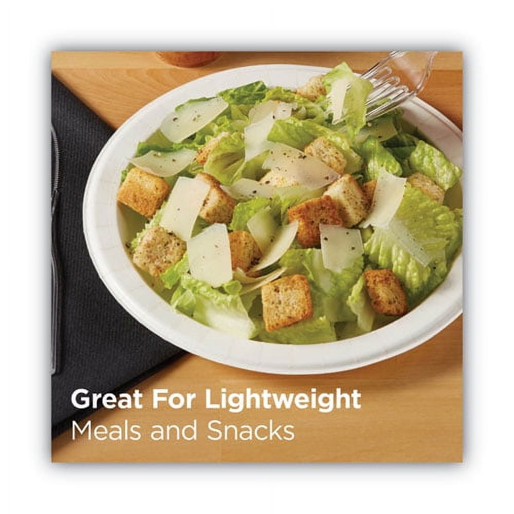 Paper Dinnerware, Plates, White, 8.5" Dia, 125/pack, 4/carton | Bundle of 2 Cartons