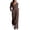 Coffee, variant on Axiiglly Jumpsuit for Women Cargo Long Sleeve V Neck Button Down Wide Leg jumpsuits with Pockets Dressy Casual Fall Daily Work Rompers