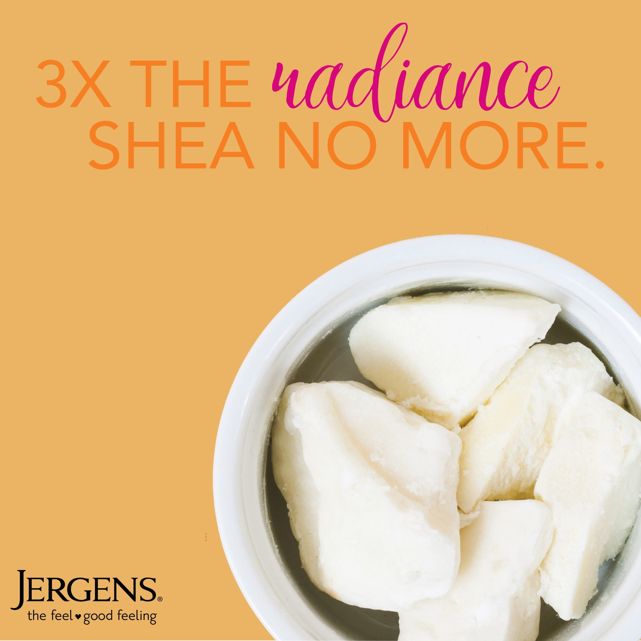 Jergens Shea Butter Hand and Body Lotion, Dry Skin Moisturizer, Dermatologist Tested, 16.8 oz