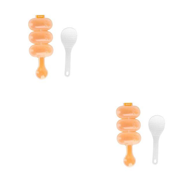 Naiovety Plastic Rice Ball Mold Portable Reusable Kitchen Ergonomic Tools Cooking Maker Children Washable Beginner 2Conjunto