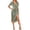 Light Green, variant on Laqbezok Women's Satin Wrap V-Neck Dress, Sexy Short Puff Sleeve Bodycon Gown, Ruched Asymmetrical Hem Cocktail Party Outfit for Wedding Guest
