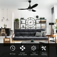 thumbnail image 4 of Costway 48" Ceiling Fan w/ Dimmable LED Light Remote Control Modern Reversible Blades, 4 of 10