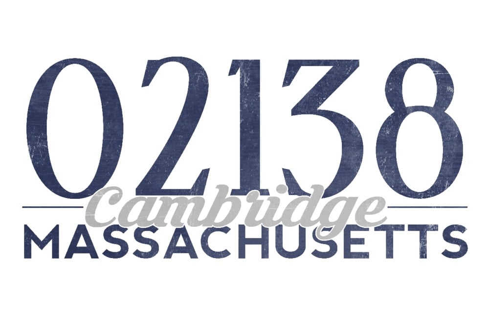 Cambridge Massachusetts 02138 Zip Code Blue 12x18 Wall Art Poster cambridge-massachusetts-02138-zip-code-blue-12x18-wall-art-poster