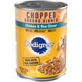 thumbnail image 3 of (12 CT) PEDIGREE CHOPPED GROUND DINNER Chicken & Rice Dinner Wet Dog Food for Adult Dog, 13.2 oz. Cans, 3 of 6