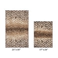 thumbnail image 6 of Better Trends Bath Rug Set 2 Piece Bath Mat Non Slip Micro Polyester Bathroom Floor Set, Shower, Tub, Casablanca Collection – (Brown), 6 of 6
