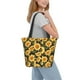thumbnail image 2 of Fotbe Vintage Black Plaid Sunflower Bolsa de Playa con Estampado, Bolsa de Hombro, Bolsa de Mano Espaciosa, Bolsa de Viaje Ligera, Bolsa de Compras Versátil, 2 of 6