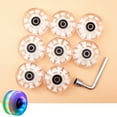 thumbnail image 5 of 8pcs Roller Skate Wheels Light Up Flash Wheels for Roller Skate Quad Skateboards, 5 of 6