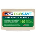 thumbnail image 1 of Hefty ECOSAVE 8.86" Lunch Plates, 100 Plates, 1 of 9