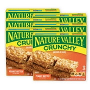 Nature Valley Granola Bars, Crunchy, Peanut Butter, 6 Pouches - 1.49 Oz, 2-Bars Per Pouch (Pack Of 6)