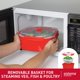 thumbnail image 4 of Vaporizador de microondas Sistema para cocinar alimentos y verduras con ventilación de liberación de vapor, 4 of 5