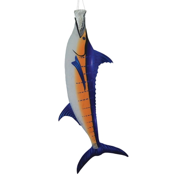 In the Breeze 4964 — Marlin 36-incn Fishsock - Hanging Novelty Patio Decor - Realistic Fish Windsock