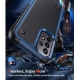 thumbnail image 6 of LEYI for Samsung Galaxy A13/ A32/ A23 5G 4G Case, Samsung A04S Case with 2 Pack Tempered Glass Screen Protectors, Heavy Duty Hard PC Textured Back Case for Samsung A13 5G 4G/ A32/ A23/ A04S, Blue, 6 of 7