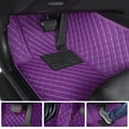 thumbnail image 2 of Maidao Auto Car Mats for chevy malibu 2008–2012 MK7 5 Seats Carpet Protection PU Leather Car Liners All Weather Purple 3pc, 2 of 4
