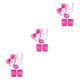 thumbnail image 4 of Yuarrent 1 juego de disfraces individuales de estilo retro de los años 80, luminosa, accesorios de Cosplay misteriosos, estilo 1, rosa y rojo Type1 NO1 Yuarrent CBP382789, 4 of 6