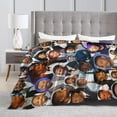 thumbnail image 5 of Blanket Michael Actors B. Jordans Throw Flannel Blankets Warm Soft Cozy Fuzzy Air Conditioning Blanket for Living Room Sofa Bed Gift Blankets for All Seasons 30"x40", 5 of 6