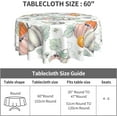thumbnail image 5 of Thanksgiving Fall Round Tablecloth 60 Inch, Autumn Harvest Pumpkin Tablecloths Stain Resistance Polyester Table Cloth for Holiday Parties Kitchen Dining Indoor Outdoor, 5 of 6