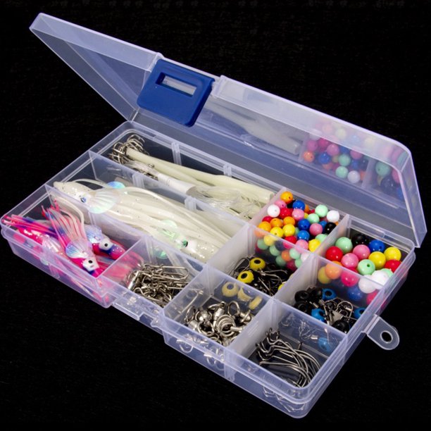 Juego De Accesorios De Pesca Conector de cebo blando de pulpo, 226 Uds., rodamiento, rodillo giratorio, accesorios de pesca en el mar