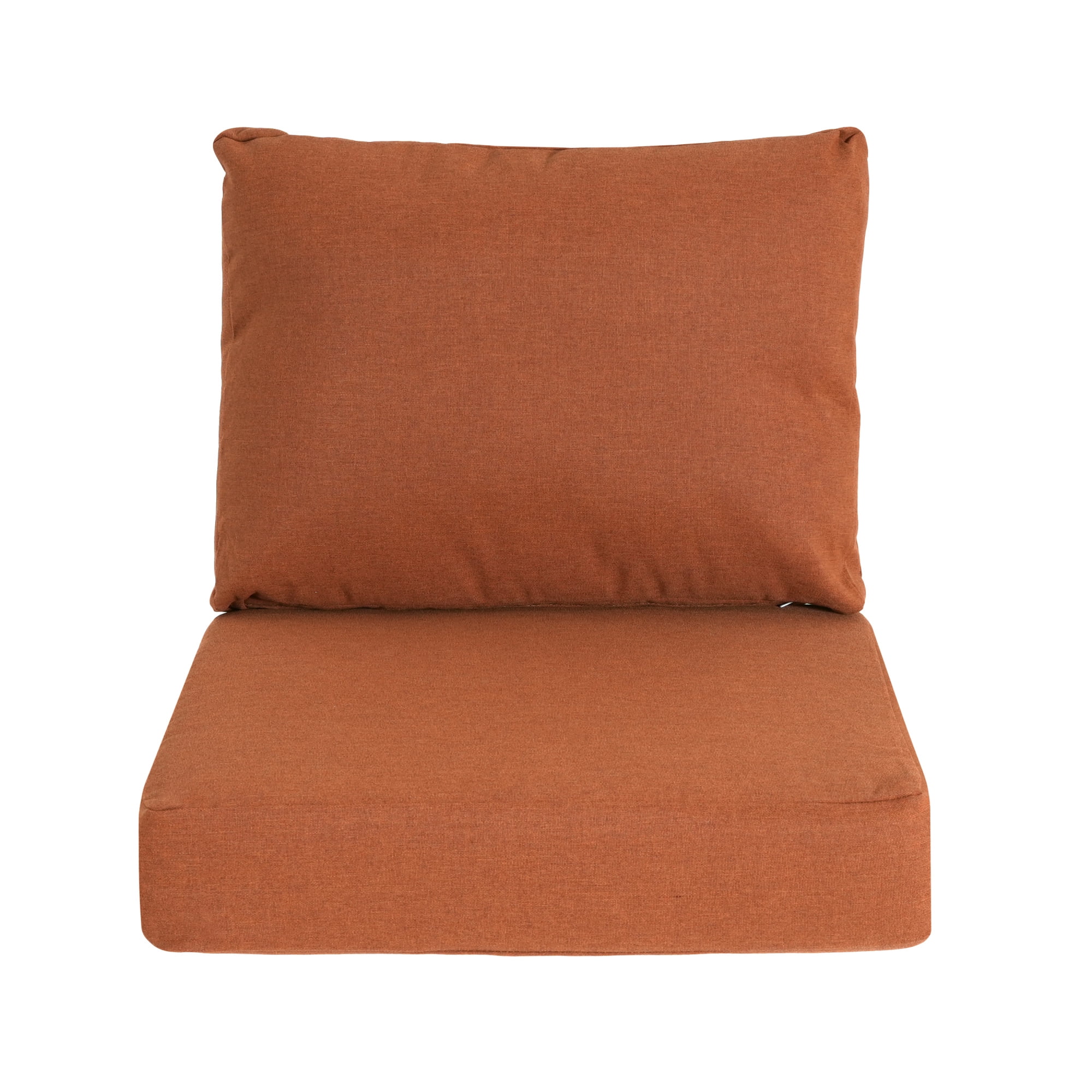 Jopath Outdoor Orange Club Chair Cushion Set with Seat Cushion and Back Cushion, Compatible with Most Club Chair for Patio Balcony Garden(Without Club Chair)