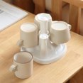 thumbnail image 2 of Feiqiong PP Estante de almacenamiento de cocina Taza Tazas de café Estante de secado Colgador de drenaje de vidrio de escritorio Soporte Organizadores de utensilios de cocina blanco 17*15.5*10 cm Injueey JJ21222-01, 2 of 6