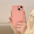 thumbnail image 3 of Allytech for iPhone 14 Plus Slim Magnetic Case with Camera Lens Protective Hybird Hard PC Soft Silicone Shockproof Bumper Skin Feel Wireless Charging Back Cover.For iPhone 14 Plus,Purple, 3 of 8