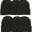 Black, variant on ToBeInStyle Men's Winter Warm Double Layered Beanie, Pack of 6