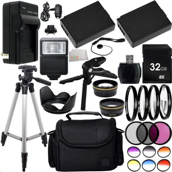 Ultimate 58mm Lens 28PC Accessory Kit for Canon EOS Rebel T3 T5 T6 1100D 1200D 1300D DSLR Cameras