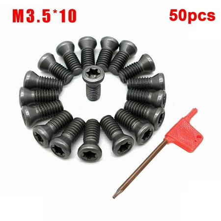 

50X M2 M2.5 M3 M3.5 M5 Torx Screws for Replace Carbide Blades Cnc Lathe Tools M3.5X10
