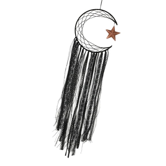 TABLZONE Bohemian Dream Catcher Hanging Pendant in Black for Car Decor and Home Wall Ornament