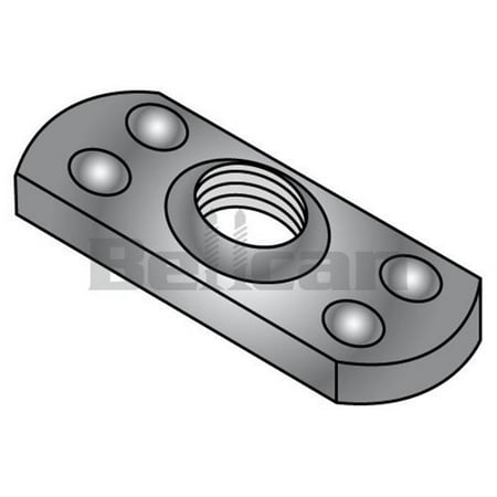 Welded Box - Shorpioen 38NWP2 0.37-24 Multi Projection Tab Weld Nut, Plain - Box of 1000