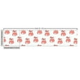 thumbnail image 2 of Fox Fabric by the Yard, Inspirations in Hand Drawn Forest Animal Pattern with Dotted Background, Upholstery Fabric for Dining Chairs Home Decor Accents, Coral Seafoam Black by Ambesonne, 2 of 4
