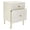 Cream/White Washed, variant on SAFAVIEH Genevieve Mid-Century 2 Drawer Nightstand, Grey/White Washed