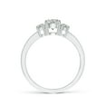 thumbnail image 2 of ANGARA Natural 0.47 Ct. Diamond Classic Ring in Sterling Silver for Women (Ring Size: 11.5), 2 of 10
