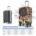 thumbnail image 4 of Fuzoiu USA Sunflower Flag Print Suitcase Cover,Washable Luggage Covers for Suitcase,Elastic Luggage Protector Cover,Scratch Resistant Travel Suitcase Covers-Large, 4 of 7