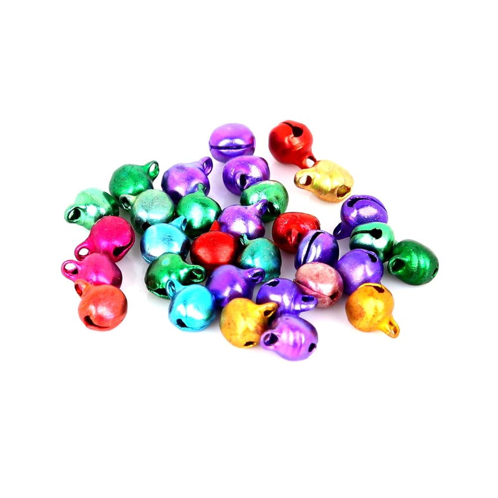 100pcs 10mm Jingle Bells Loose Beads Small DIY Craft Accessories