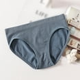 thumbnail image 5 of GEWSEY Women's Organic Cotton Low-Rise Brief All Day Comfort Natural Knickey Undies Breathable Underwear for All (Blue, L), 5 of 6